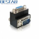 Adapter convertisseur de connecteur adaptateur vga svga mle  femelle  angle droit  90 degrs