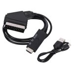 Convertisseur hdmi compatible hd 1080p vers scart, adaptateur cble audio vido scart vers hdmi compatible ...