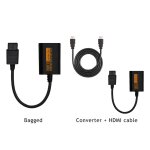 Convertisseur compatible hdmi pour nintendo ngc / n64 / snes / sfc, adaptateur audio - vido pour console ...