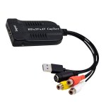Convertisseur hdmi, rac, av, s - video vers usb 2. 0 - adaptateur audio vido carte de capture 1080p ...