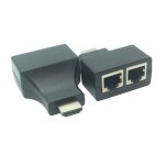 Convertisseur hdmi vers rj45 � deux ports, prolongateur de c�ble r�seau par c�ble cat5e cat6 pi�ces / ...