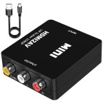 Convertisseur hdtv hdmi vers av usb aliment� ¿ adaptateur hdmi vers rca 1080p avec commutateur ntsc ...