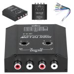 Convertisseur d'impdance audio 12v, 4 canaux, ligne rca haute  basse, haut - parleur stro de voiture, ...