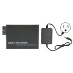 Convertisseur de mdia gigabit fast ethernet monomode double sc 10 100 1000base tx rj 45 convertisseur ...