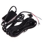 Convertisseur micro / mini usb 12v vers 5v dc, camra de tableau de bord, kit de fil rigide pour vhicule, ...