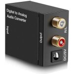 Convertisseur num�rique vers analogique audio adaptateur coaxial toslink audio vers rca l r audio 3. ...