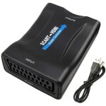 Convertisseur pritel vers hdmi adaptateur, scart vers hdmi vido audio adaptateur 1080p hd support pal ...