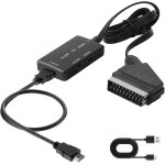Convertisseur péritel vers hdmi avec câble hdmi et câble usb, commutateur full hd 720p / 1080p convertisseur ... Convertisseur péritel vers hdmi avec câble hdmi et câble usb, commutateur full hd 720p / 1080p convertisseur ...