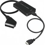 Convertisseur pritel vers hdmi avec commutateur 720p / 1080p - adaptateur pour moniteur tv, projecteur, ...