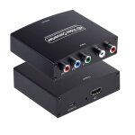 Convertisseur compatible r / l vers hdmi, 1080p, r / l, audio, adaptateur de bureau, tv, pc, dvd, hdtv, ...
