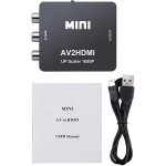 Convertisseur rca vers hdmi, convertisseur rca vers hdmi, 1080p 720p ntsc / pal, adapt pour dvd, vhs, ...