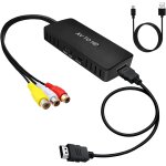 Convertisseur rca vers hdmi avec cbles hdmi, adaptateur av vers hdmi1080p composite cvbs av vers hdmi ...