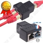 Convertisseur rj45 transformateur c�ble ethernet deux sorties r�partiteur capable augmentation connecteur ...