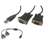 Convertisseur rs232 vers usb - 2 ports independants chipset prolific chipset prolific