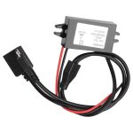 Convertisseur de tension cc 12v � 5v 3a usb - a / m, transformateur d'unit� d'alimentation