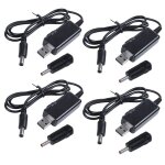 Convertisseur de tension r�glable, 4x c�ble usb, 5v, step up � 9v 12v, 1a, transformateur de tension, ...
