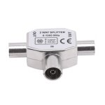 Convertisseur de transmission de signal domestique 1 point 2t séparateur coaxial adaptateur d'antenne ... Convertisseur de transmission de signal domestique 1 point 2t séparateur coaxial adaptateur d'antenne ...