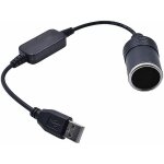Convertisseur usb a mle vers prise allume - cigare 12 v