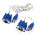 Convertisseur usb  port srie rs232, cble db9  9 broches, adaptateur com, livraison directe