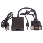 Convertisseur vga + audio convertisseur electronique vers hdmi full hd 1080p r�duction vga, dvi, hdmi, ...