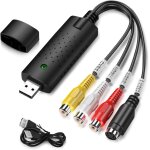 Convertisseur vhs en numrique, usb 2. 0 video audio grabber converter, convertisseur video audio, convertisse ...