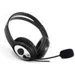 Coolbox coolchat 3. 5  casque pour chat en ligne avec microphone, contrle du volume sur cble, lger, ...
