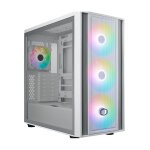 Boitier pc moyen tour atx cooler master masterbox 600 rgb avec panneau vitré - blanc Boitier pc moyen tour atx cooler master masterbox 600 rgb avec panneau vitré - blanc
