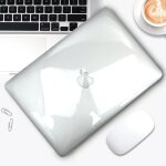Coque givre avec barre tactile pour macbook air - for 13. 3 pro m1 a2338 - cystal transparent