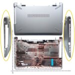 Coque inf�rieure pour ordinateur portable hp pavilion, �tui de remplacement, 15t - br, 15t - bs, 15z ...