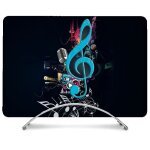 Coque int�grale pour macbook air m2 m3 13. 6 musique cle sol bleu