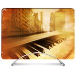 Coque int�grale pour macbook air m2 m3 13. 6 musique piano retro