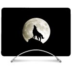 Coque int�grale pour coque macbook pro m3 14. 2 animal loup noir