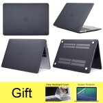 Coque pour macbook , accessoires pour ordinateur portable - for m1 chip air 13 a2337 - noir mat