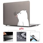Coque pour macbook pro air retina avec touch bar, dessin anim� mignon, ours, housse pour ordinateur portable ...