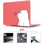 Coque pour macbook pro air retina avec touch bar, dessin anim� mignon, ours, housse pour ordinateur portable ...