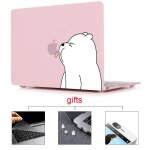 Coque pour macbook pro air retina avec touch bar, dessin anim� mignon, ours, housse pour ordinateur portable ...