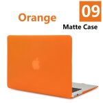 Coque matte pour apple macbook - for a1706 a1989 a2159 - orange mat