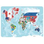 Coque rigide avec carte du monde imprim�e pour macbook - for nouveau pro 13 touch bar