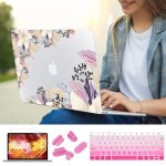 Coque rigide � imprim� floral pour ordinateur portable 16 pouces - for 2020 air 13 m1 a2337