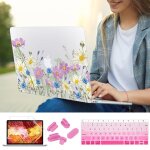Coque rigide  imprim floral pour ordinateur portable 16 pouces - for 2020 pro 13 m1 a2338
