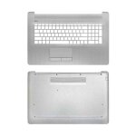 Coque suprieure et infrieure argent pour ordinateur portable hp pavilion 17 - by 17 - ca 17 - cr 17q ...