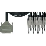 Cordial cfd5dvt - c�ble multipaire sub - d 25 broches - 8 jacks st�r�o m�les 5 m