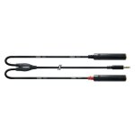 Cordial cfy0. 3wgg - c�ble bretelle mini jack m�le - 2 jacks femelles st�r�o 30 cm
