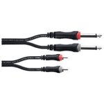 Cordial eu1pc - câble audio 2 jacks mono - 2 rca mâles - 1 m Cordial eu1pc - câble audio 2 jacks mono - 2 rca mâles - 1 m
