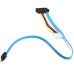 Cordon adaptateur de disque dur sas, 70cm environ scsi sff - 8482  sata hdd, cble de couleur bleue