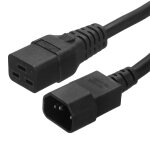 Cordon d'alimentation secteur 3 broches c14 mle vers c19 femelle 1, 5mm 3mtre 250v 10a 16a cble d'extension ...
