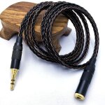 Cordon audio argent  8 c?urs, cble femelle  mle de 3. 5mm, rallonge audio, cble d'extension pour ...