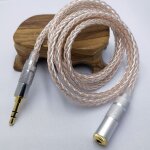 Cordon audio argent  8 c?urs, cble femelle  mle de 3. 5mm, rallonge audio, cble d'extension pour ...