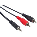Cordon cble 5m, jack 3, 5mm vers 2 fiches rca, audio stro, pour appareil photo, tv, tlphones portables, ...