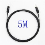 Cordon de cable  fibre optique audio numrique toslink spdif plaqu or, 5 m
